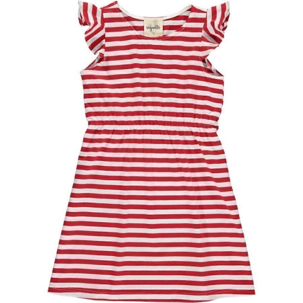 Vignette Veronica Dress In Red White Stripe Sleeveless Girls Size 12Y Summer